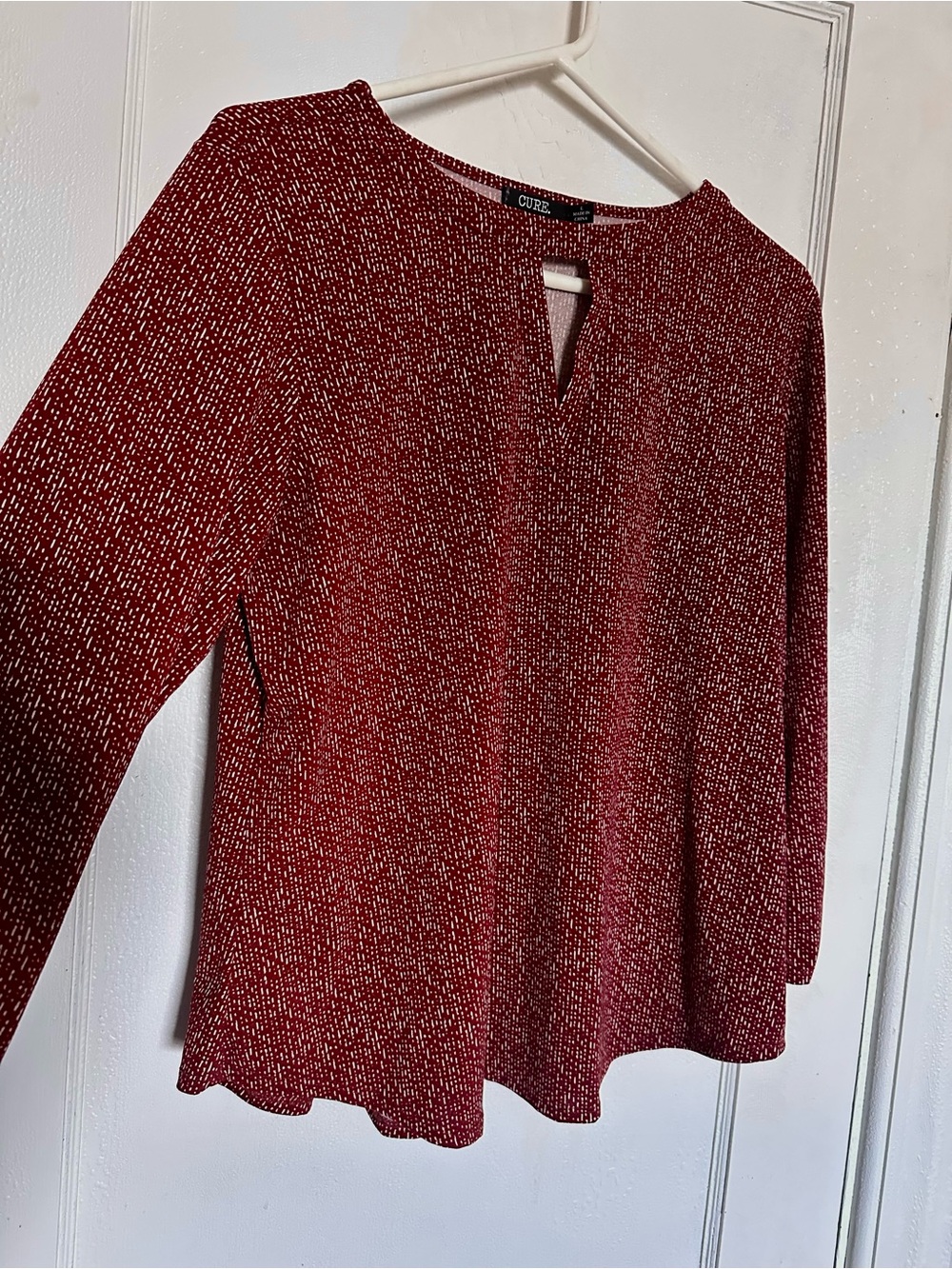 CURE Textured Knit 3/4 Sleeve Top